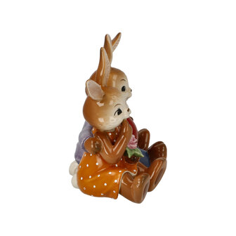 Goebel - Easter | Decorative image Hare My Valentine&#039;s Sweetheart | Earthenware - 12cm - Easter Bunny