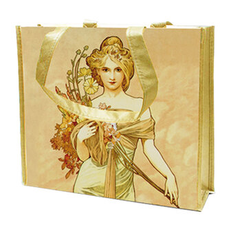 Goebel - Alphonse Mucha | Shopping bag Spring 1900 | Shopper - 37cm