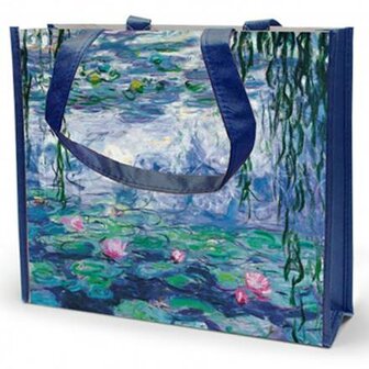 Goebel - Claude Monet | Boodschappentas Waterlelies | Shopper - 37cm