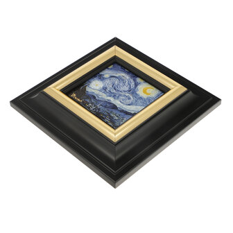 Goebel-Vincent van Gogh | Peinture Nuit &Eacute;toil&eacute;e | Porcelaine - 18 cm - avec de l&#039;or v&eacute;ritable