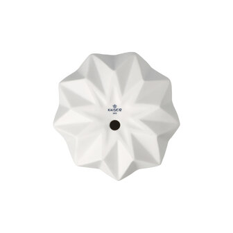 Goebel-Kaiser | Chandelier Polygono &Eacute;toile 9 | Porcelaine - 9cm - 1 bougie