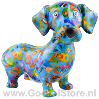 Pomme Pidou Spaarpot Hond Teckel Dennis Medium 002