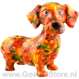 Pomme Pidou Money Box Dog Dachshund Dennis Medium 003