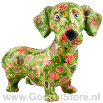 Pomme Pidou Money Box Dog Dachshund Dennis Medium 004