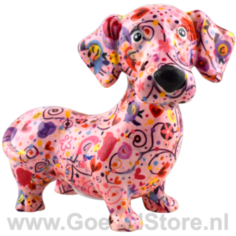 Pomme Pidou Spaarpot Hond Teckel Dennis Medium 005