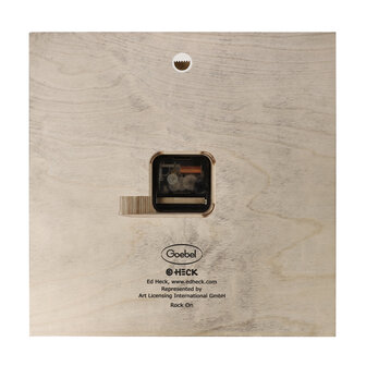 Goebel - Ed Heck | Wall clock Rock On | Wood - 30cm