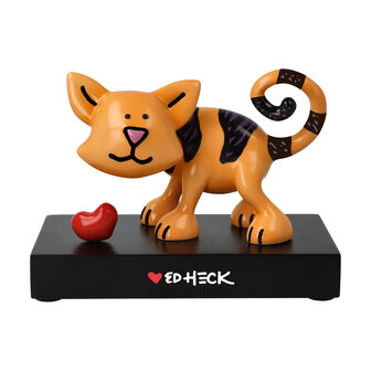 Goebel-Ed Heck | Statue / figurine d&eacute;corative Love Cat 17 | Porcelaine - chat - 17cm