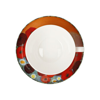 Goebel - Rosina Wachtmeister | Cup and saucer Cappuccino Lestate in giardino | Porcelain - 500ml