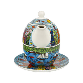 Goebel-James Rizzi | Th&eacute;i&egrave;re Th&eacute; pour une journ&eacute;e &agrave; New York | Porcelaine - th&eacute;i&egrave;re - 350ml