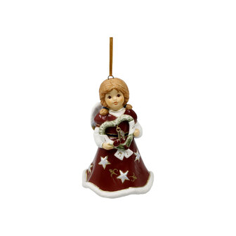 Goebel - No&euml;l | Pendentif de No&euml;l Ange Annuel 2023 | D&eacute;coration de No&euml;l - 9 cm