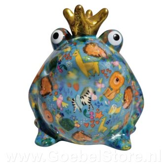 Pomme Pidou Tirelire Grenouille Freddy Medium 008 (17x15x17cm - C&eacute;ramique)