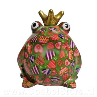 Pomme Pidou Tirelire Grenouille Freddy Medium 011 (17x15x17cm - C&eacute;ramique)