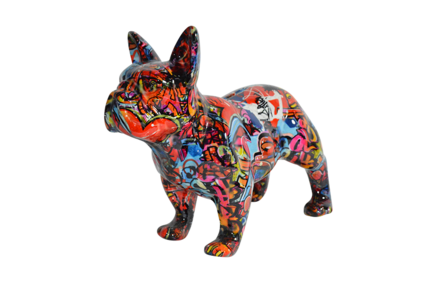 Pomme Pidou Money Box Dog Jack Large Grafiti D (30x13x24cm - Ceramic)