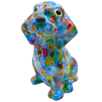 Pomme Pidou Money Box Dog Beagle Basil Medium 001 (19x11x11cm - Ceramic)