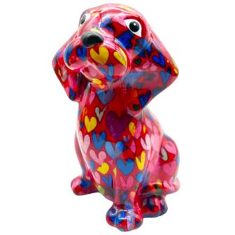 Pomme Pidou Money Box Dog Beagle Basil Medium 006 (19x11x11cm - Ceramic)