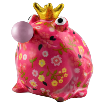 Pomme Pidou Money Box Frog Freddy Bubblegum Medium 001 (17x15x17cm - Ceramic)