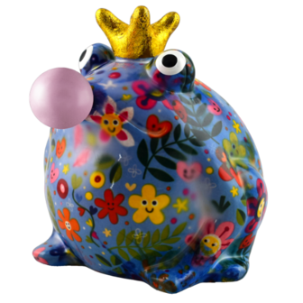 Pomme Pidou Money Box Frog Freddy Bubblegum Medium 002 (17x15x17cm - Ceramic)