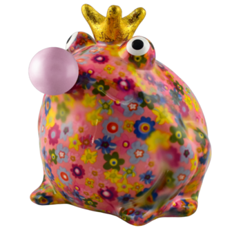 Pomme Pidou Money Box Frog Freddy Bubblegum Medium 006 (17x15x17cm - Ceramic)