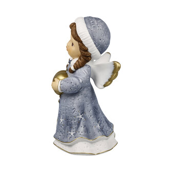 Goebel - Nina &amp; Marco | Decoratief beeld Engel Winterliefde | Porselein - 25cm - Limited Edition