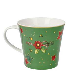 Goebel - Mary Engelbreit | Koffie / Thee Mok Love Me | Beker - porselein - 350ml - kerst