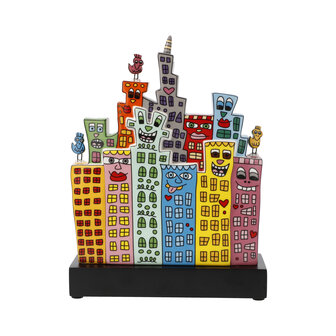 Goebel - James Rizzi | Decoratief beeld Summer in the City | Porselein - 22cm