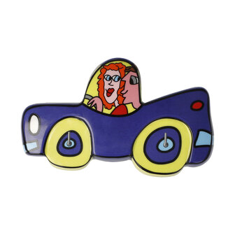 Goebel - James Rizzi | Sleutelrek Fun ride | Porselein - 12cm