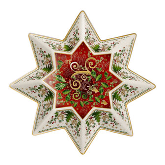 Goebel - Palais Royal | Schaal Stellar 25 | Porselein - 25cm - Kerst