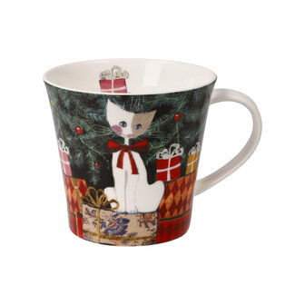 Goebel - Rosina Wachtmeister | Koffie / Thee Mok Sorprese di Natale | Beker - porselein - 350ml - Kerst