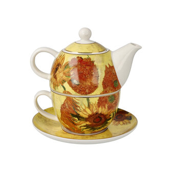 Goebel - Vincent van Gogh | Theepot Tea for One Zonnebloemen | Porselein - theekan - 350ml