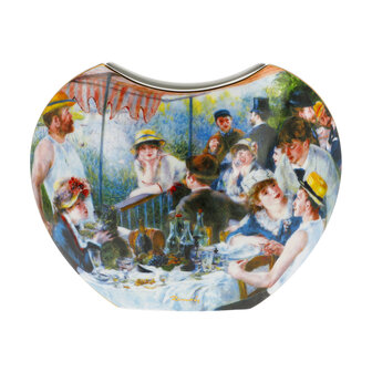 Goebel - Auguste Renoir | Vaas Roeiersontbijt | Porselein - 25cm - met echt goud