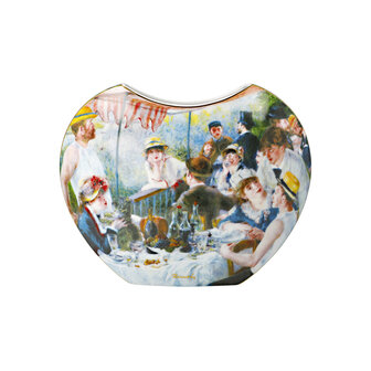 Goebel - Auguste Renoir | Vaas Roeiersontbijt | Porselein - 25cm - met echt goud