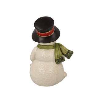 Goebel - Kerst | Decoratief beeld / figuur Sneeuwpop - Mijn trouwe vriend | Aardewerk - 12cm