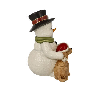 Goebel - Kerst | Decoratief beeld Sneeuwpop - Mijn liefste vriend | Aardewerk - 12cm