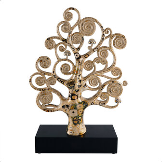 Goebel - Gustav Klimt | Decoratief beeld De Levensboom | Porselein - 53cm - met echt goud - Limited Edition