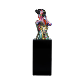 Goebel - Lana Frey | Decoratief beeld Aphrodite | Porselein - 51cm - Limited Edition - met echt goud