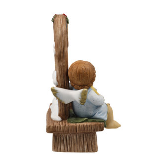 Goebel - Nina &amp; Marco | Decoratief beeld / figuur Engel Sterrennacht| Porselein - 14cm - Limited Edition