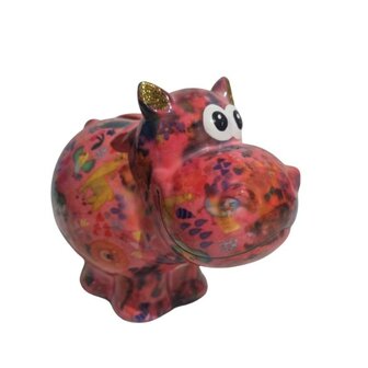 Pomme Pidou Spaarpot Wildlife 002 Nijlpaard Regular (15cm - Keramiek)