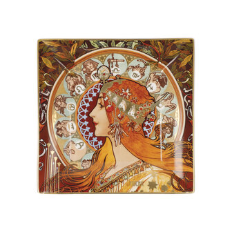 Goebel - Alphonse Mucha | Schaal Sterrenbeeld | Porselein - 16cm