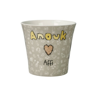 Goebel - Anouk | Koffie / Thee Mok Iedereen houdt van Affi | Beker - porselein - 350ml