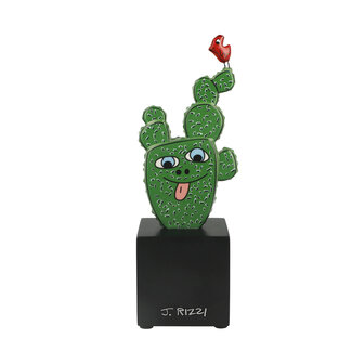 Goebel - James Rizzi | Decoratief beeld Cactus in Texas | Porselein - 22cm - cactus