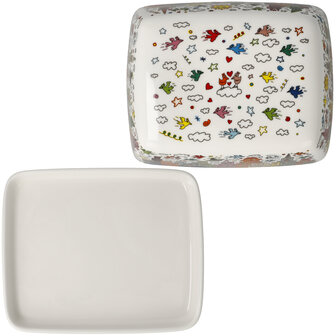 Goebel - James Rizzi | Botervloot My New York City | Porselein - bewaardoos - 14cm