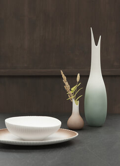Goebel - Studio 8 | Vaas Raindrop Mint | Porselein - 51cm