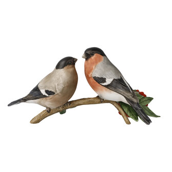 Goebel - Vogels | Decoratief beeld Paartje goudvinken | Porselein - 23cm - 2025