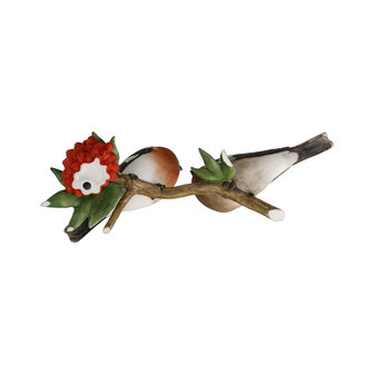 Goebel - Vogels | Decoratief beeld Paartje goudvinken | Porselein - 23cm - 2025
