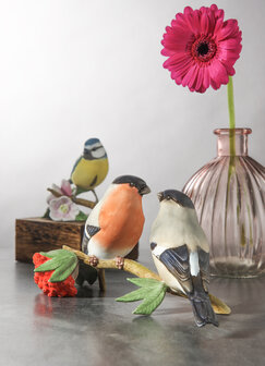 Goebel - Vogels | Decoratief beeld Paartje goudvinken | Porselein - 23cm - 2025