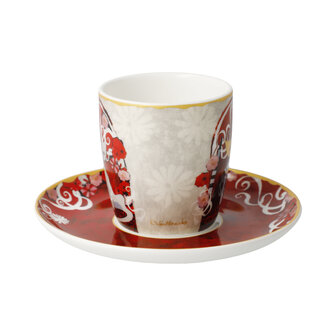 Goebel - Rosina Wachtmeister | Kop en schotel Espresso Templi dell amore | Porselein - 12cm - 100ml