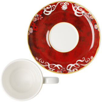 Goebel - Rosina Wachtmeister | Kop en schotel Espresso Templi dell amore | Porselein - 12cm - 100ml