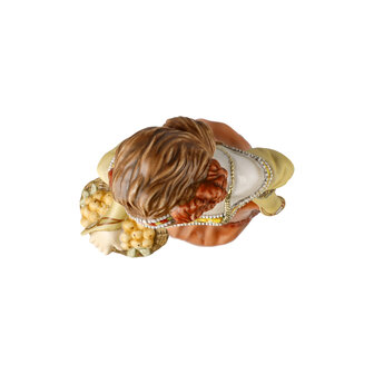 Goebel - Alphonse Mucha | Decoratief beeld Herfst | Porselein - 32cm - Limited Edition - met echt goud