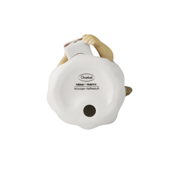 Goebel - Nina &amp; Marco | Decoratief beeld Engel Pittige koffiegeur | Porselein - 10cm - 2025