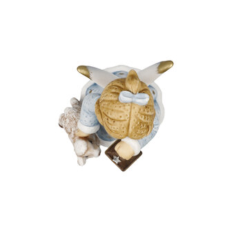Goebel - Nina &amp; Marco | Decoratief beeld Engel Licht in de kribbe | Porselein - 10cm - 2025